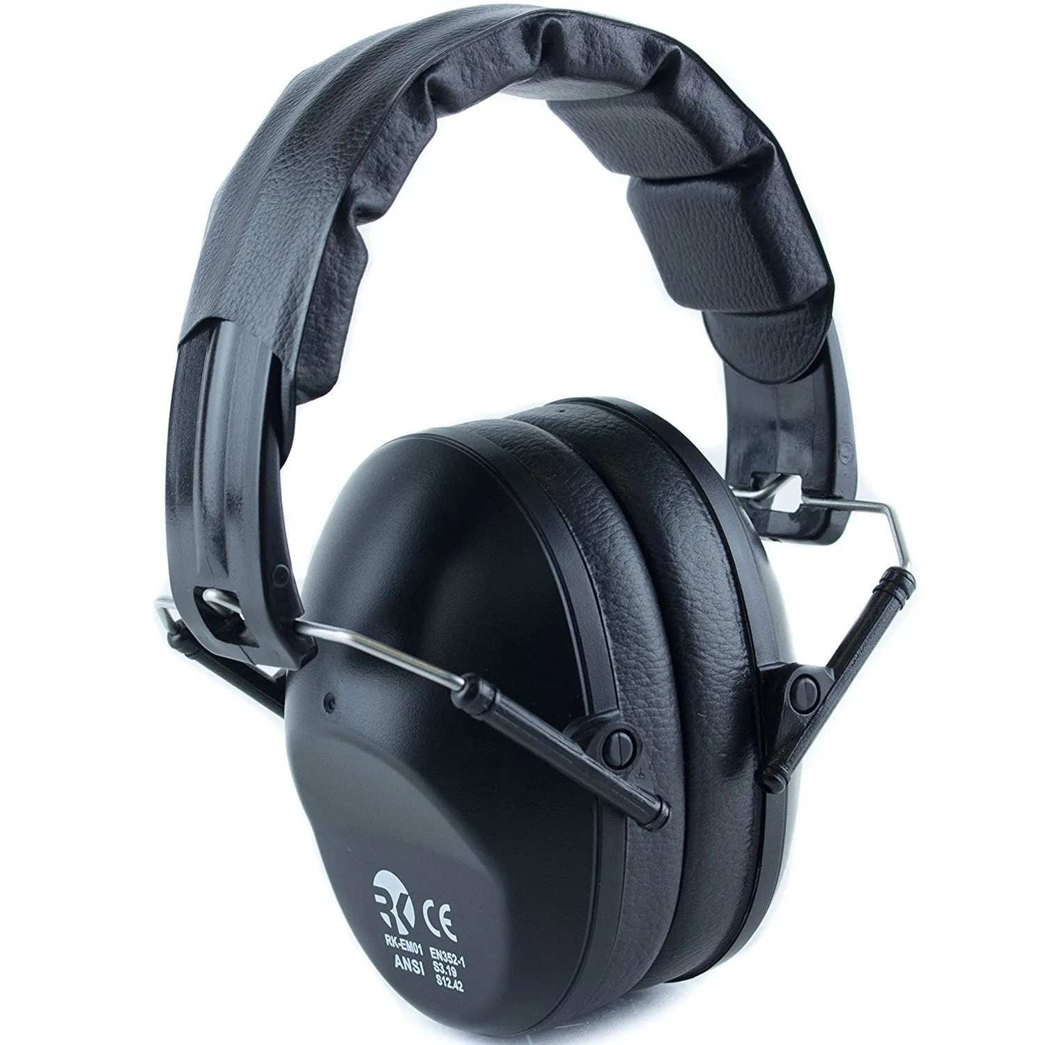 RK Shooting Hearing Protection Folding-Padded Ear Muff - Black