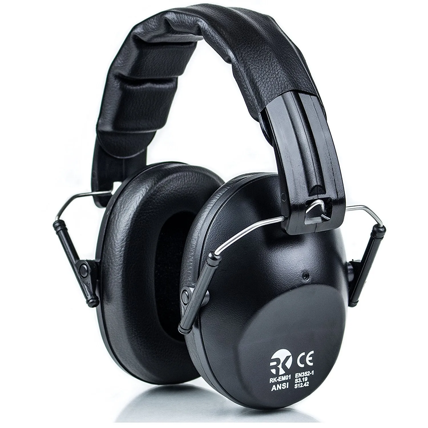 RK Shooting Hearing Protection Folding-Padded Ear Muff - Black