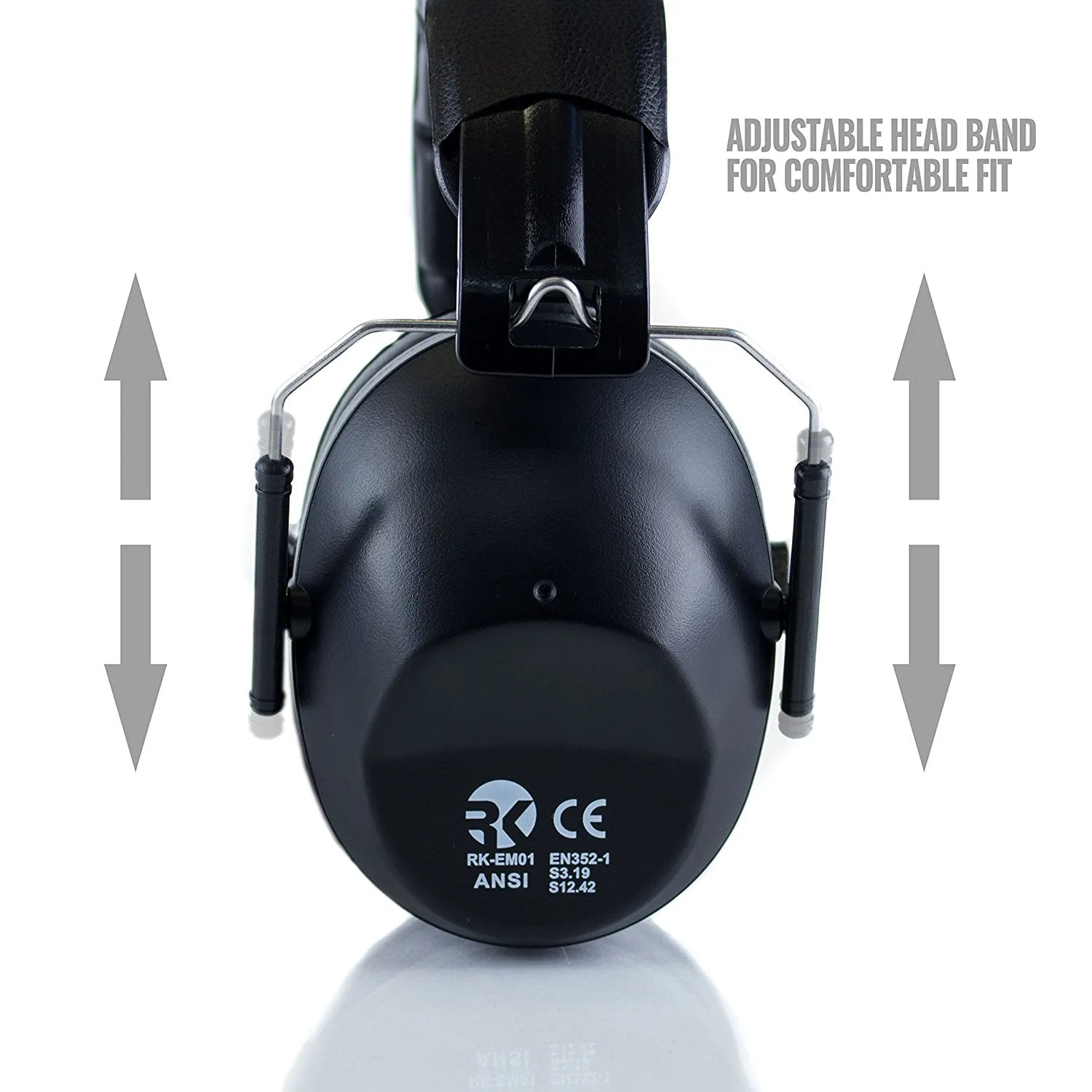 RK Shooting Hearing Protection Folding-Padded Ear Muff - Black