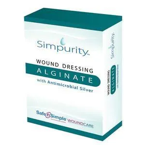 Simpurity Silver Alginate 4" x 5" Pad