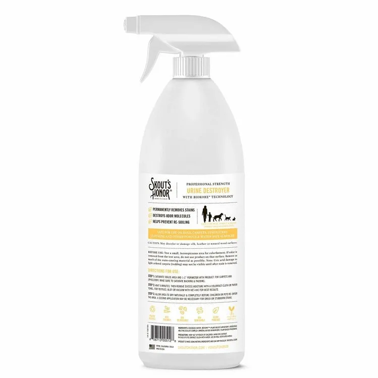 Skout's Honor Dog Urine Destroyer, 35 oz. Spray Bottle