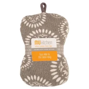 Sponge Scrub Medallion Grey