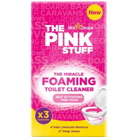 The Pink Stuff Miracle Foaming Toilet Cleaner, 3 Treatments
