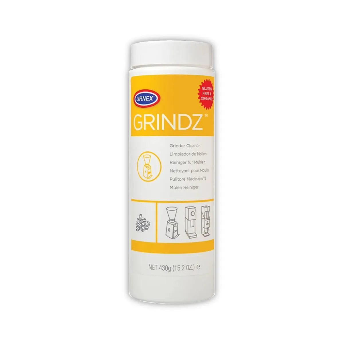 Urnex Grindz Coffee Grinder Cleaning Tablets (430g / 15.2oz)