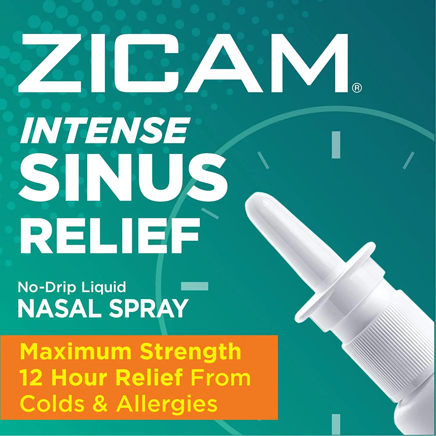 Zicam Intense Sinus Relief Nasal Gel Spray No-Drip with Cooling Menthol & Eucalyptus 15 mL